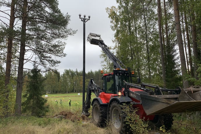 PiteEnergi testar nya hållbara kraftledningsstolpar från ABB